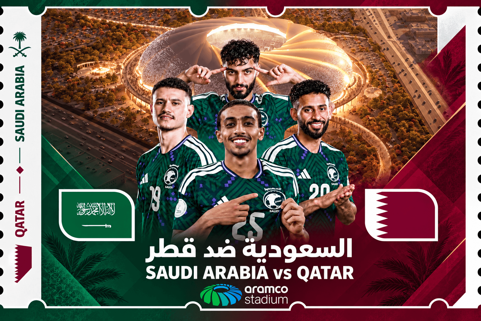 السعودية ضد قطر | مباراة ودية