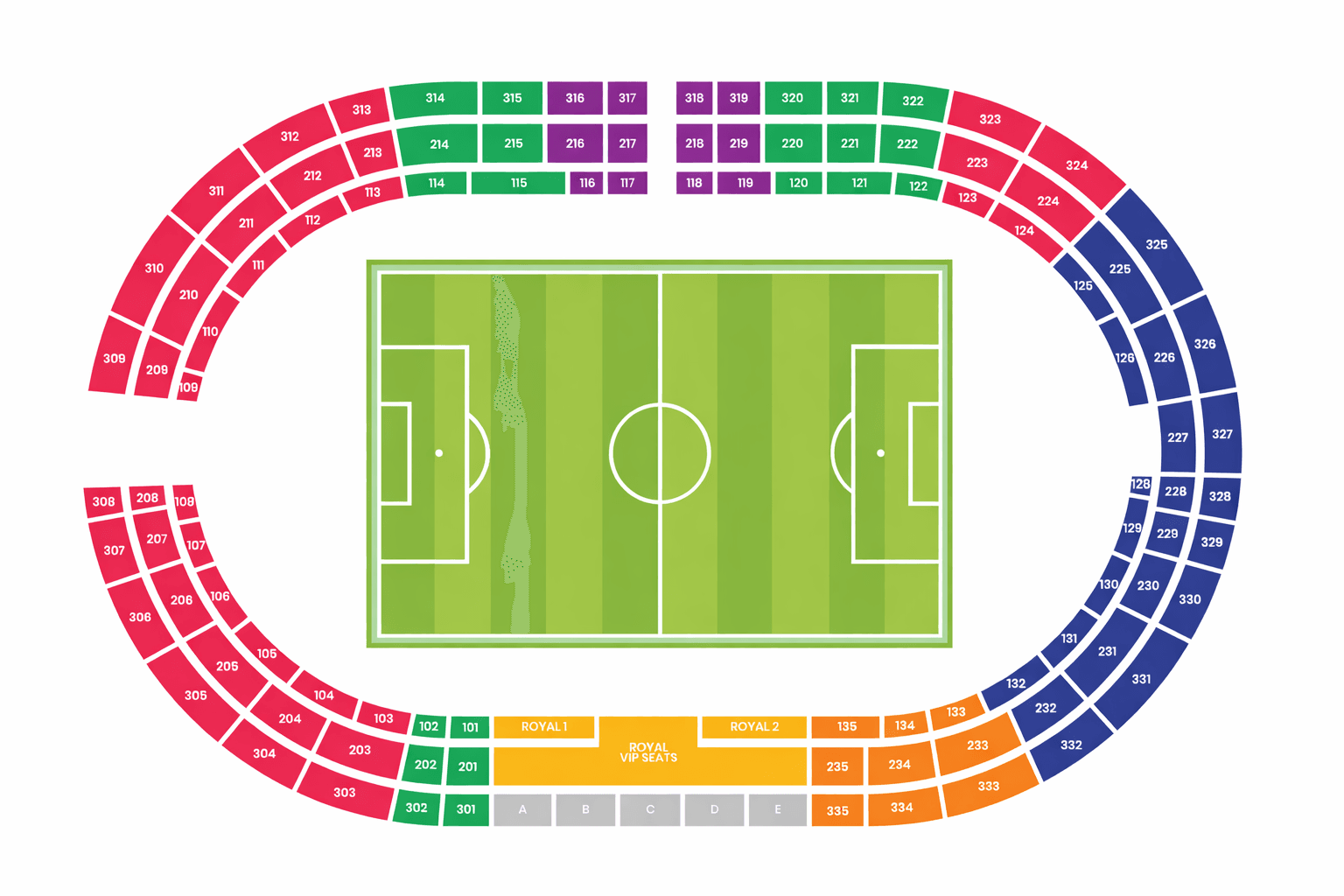 خريطة الملعب