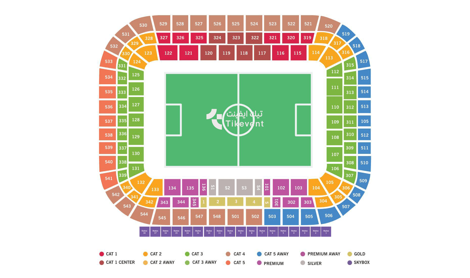 خريطة الملعب