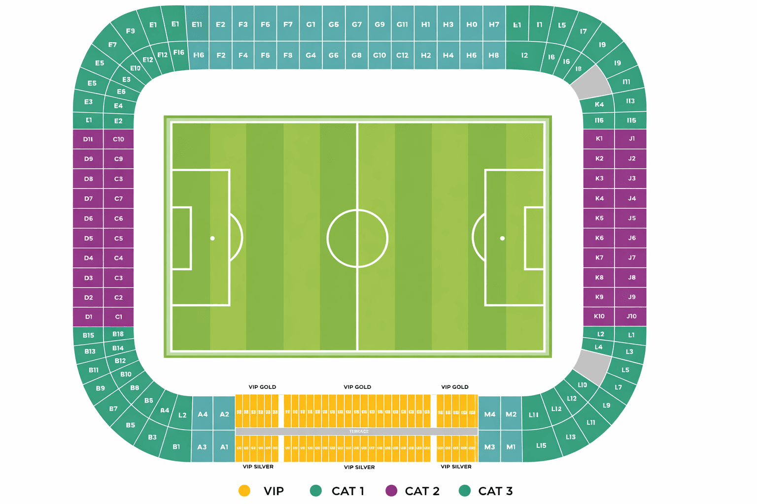 خريطة الملعب