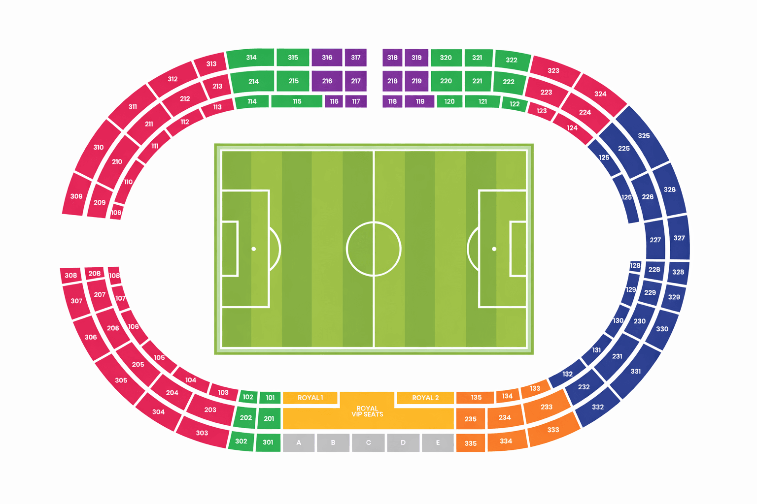 خريطة الملعب