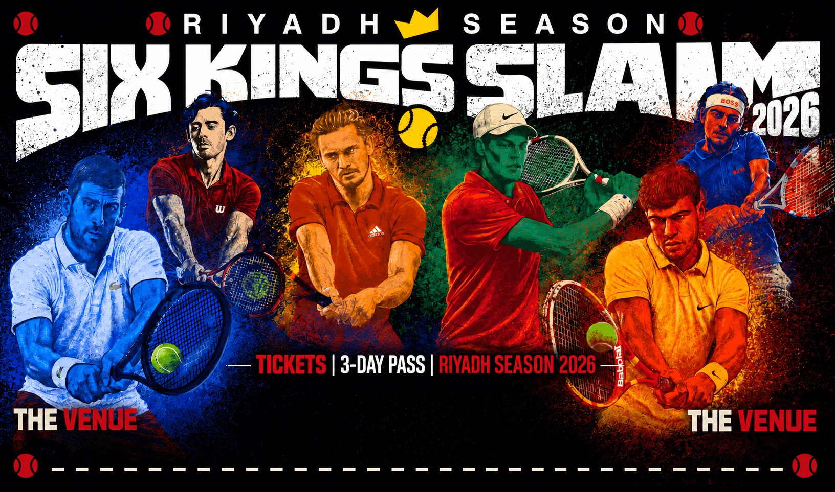 حجز Six Kings Slam | باقة الأيام الثلاثة | موسم الرياض 2026