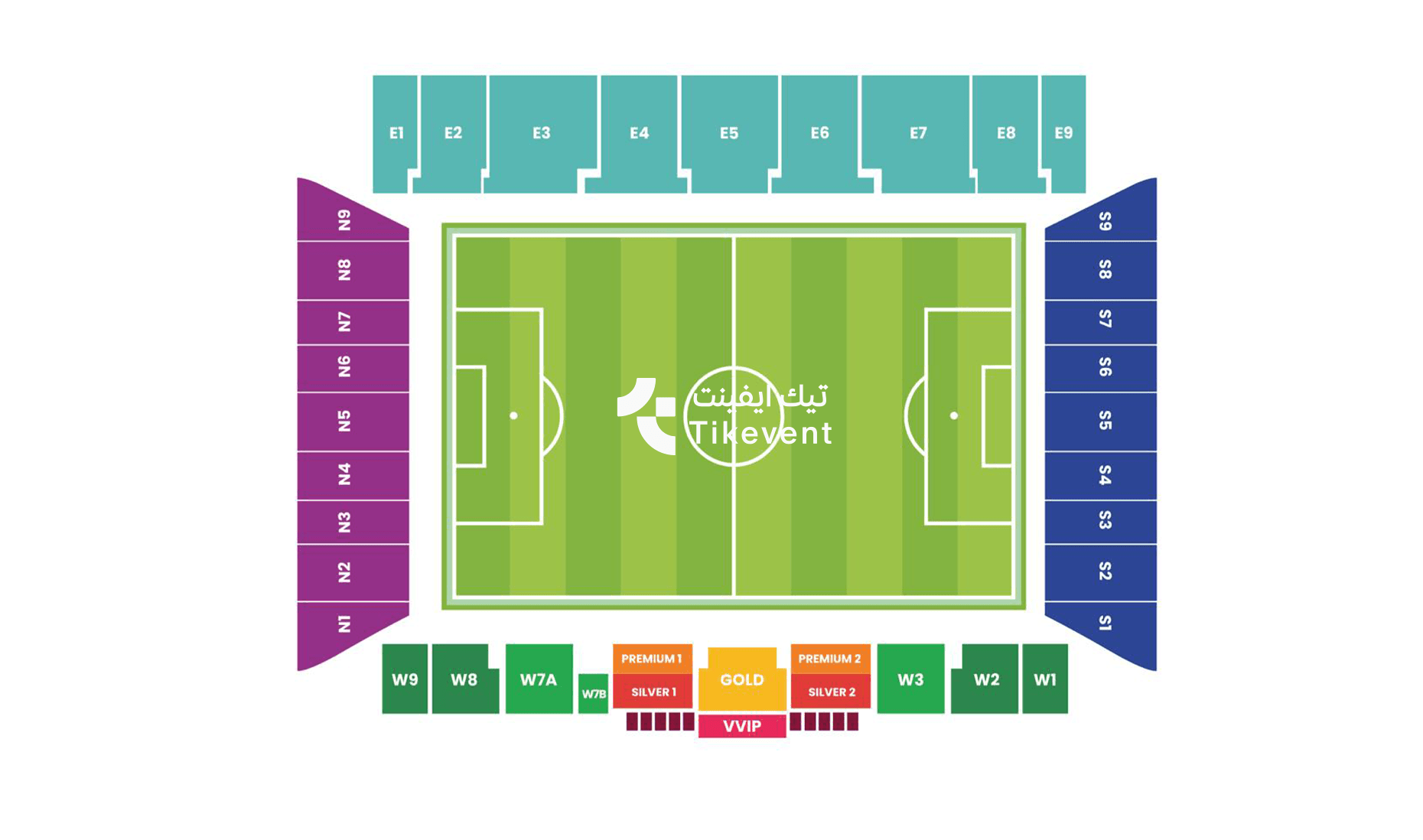 خريطة الملعب