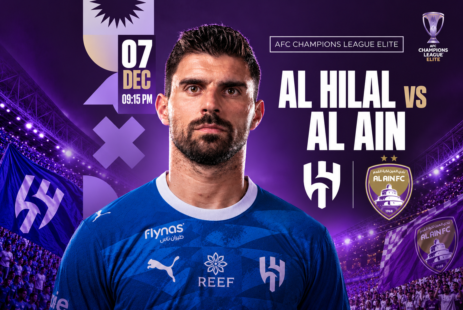 تذاكر الهلال ضد العين | نخبة آسيا 2026-2027 | تيك إيفنت